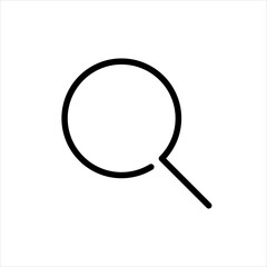 Magnifying glass SEO icon vector illustration. Search, analysis, research, find, monitoring sign. Flat isolated symbol for logo, mobile, app, banner, web, ads, dev, ui, ux, gui. Vector EPS 10.