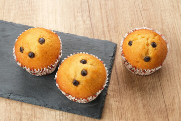 Delicious Vanilla Muffins with choco chips
