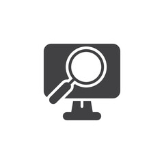Online monitoring vector icon