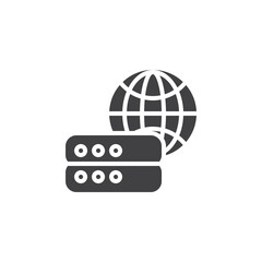 Global network vector icon