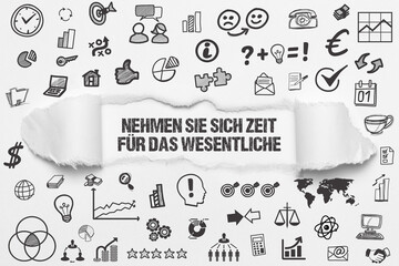 Nehmen Sie sich Zeit für das Wesentliche