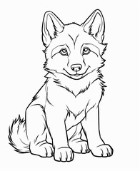 Obraz premium Coloring sheet or pages for kids, generative ai