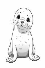 Obraz premium Coloring sheet or pages for kids, generative ai