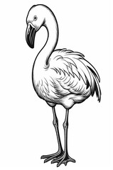 Fototapeta premium Coloring sheet or pages for kids, generative ai