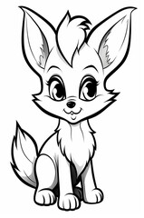 Obraz premium Coloring sheet or pages for kids, generative ai