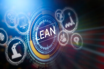 Lean manufacturing. Quality and standardization. Business process improvement. Six sigma technology and business concept. industrial process optimization with keizen and DMAIC methodology.