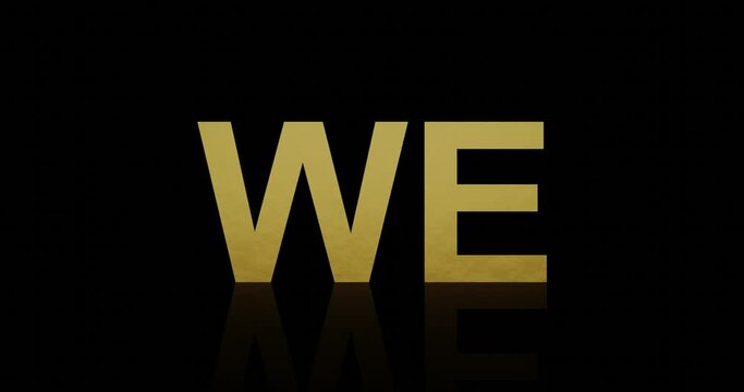 Unity in Community or Fellowship Golden Text 3D Animation