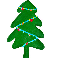 green christmas tree