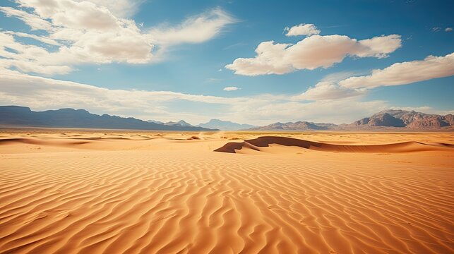 Desert sand dunes in Sinai desert