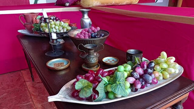 Ancient Roman Dinner Table Decoration