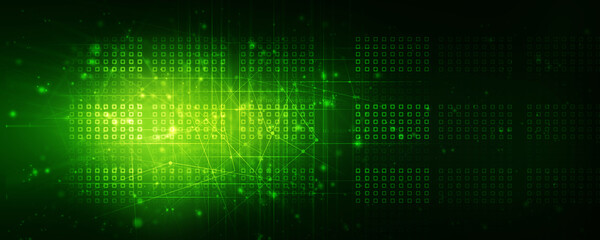 2d illustration Abstract futuristic electronic circuit technology background