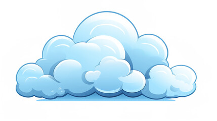 cute clouds style art sky icon illustration