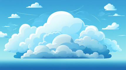 cute clouds style art sky icon illustration