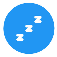 zzz sleep icon, snore icon, sleep icon button