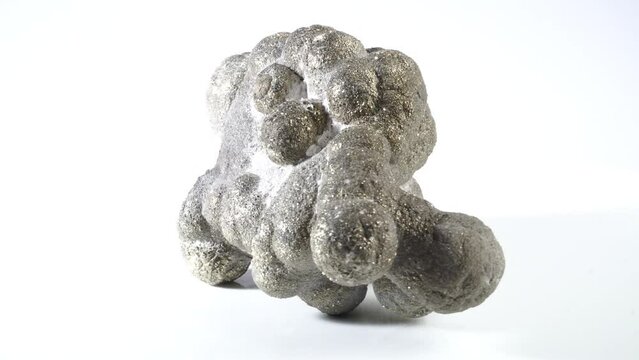 Real Metal Mineral from Metal rich Sediments isolated on white Background