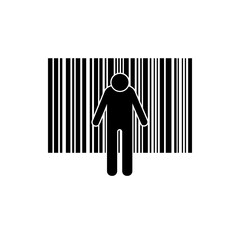 Human Trafficking Icon. Modern Slavery Symbol - Vector.      