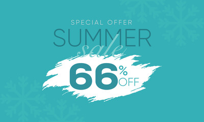 winter sale offer 66% off, winter sale 66% off vector, winter sale banner, winter sale offer banner design