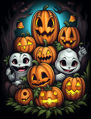 halloween pumpkin and pumpkins