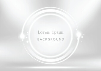 Abstract  light circle lines effect on  gray background