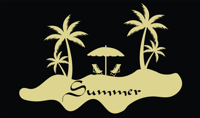 Fototapeta na wymiar Summer T shirt design