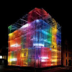 tall inflatable super 200 brightness shiny,Conceptual Architectural Design, Conceptual Virtual Scenery, Storefront Concepts