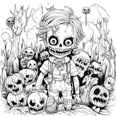 Fototapeta premium halloween spooky halloween