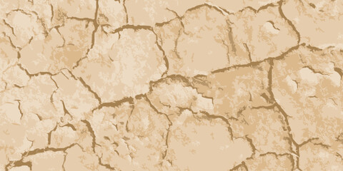 Dry soil vector background