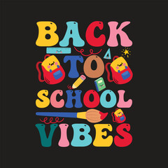 Back to school t-shirt design , first day, hundred daysof  School, typography t-shirts, Pro Vector