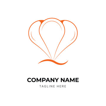 vector parachute logo design template