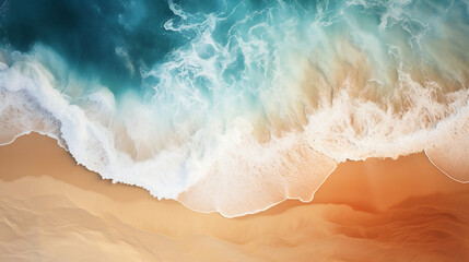 sea waves to the beach background