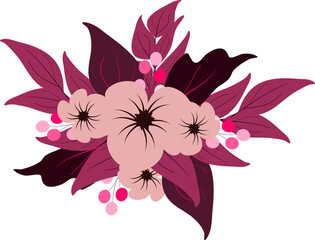 Colorful Floral Bouquet Flower Arangement Clipart