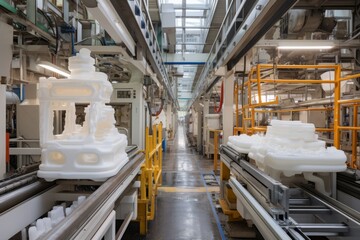  Plastic Molding Factory, Generative AI - obrazy, fototapety, plakaty