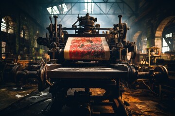 Printing Press In Operation, Generative AI