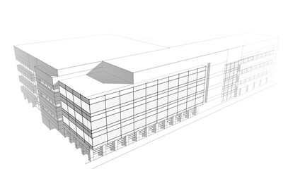 Office building sketch 