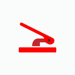 Puncher Icon. Hole Punch Symbol. UI Symbol - Vector.
