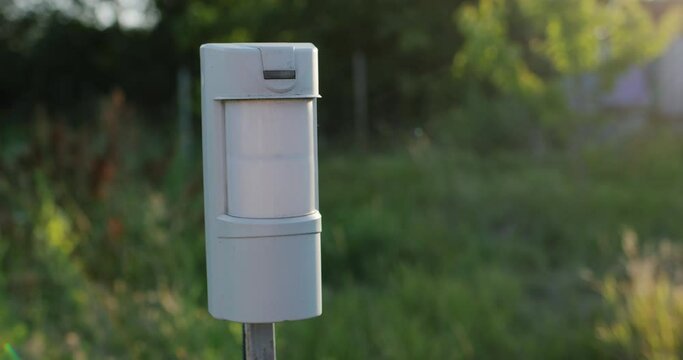 Street motion sensor installed in the field