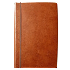 Old brown leather cover notebook