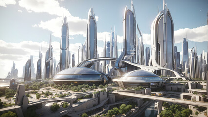 Futurescape: Captivating Images of Futuristic Skyscrapers and Urban Marvels