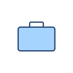 Briefcase icon vector. suitcase sign and symbol. luggage symbol.