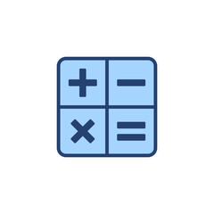 Calculator icon vector. Accounting calculator sign and symbol.