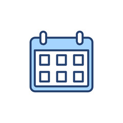 Calendar icon vector. Calender sign and symbol. Schedule icon symbol