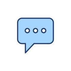 Chat icon vector. speech bubble sign and symbol. comment icon. message