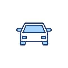 Car icon vector. car sign and symbol. small sedan