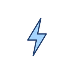 Lightning icon vector. electric sign and symbol. power icon. energy sign