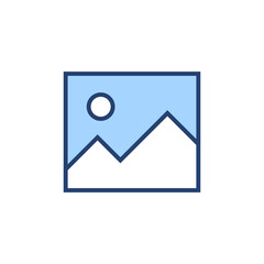 Picture icon vector. photo gallery sign and symbol. image icon