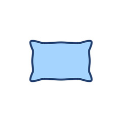 Pillow icon vector. Pillow sign and symbol. Comfortable fluffy pillow