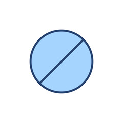 Pills icon vector. capsule icon. Drug sign and symbol