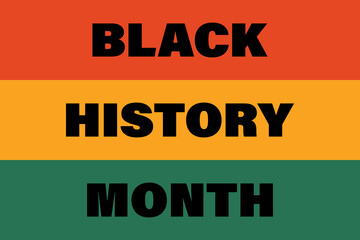 Black history month background illustration