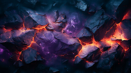Dark organic rock background with interesting colours and compositions. Created with Generative AI. 