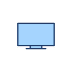 Tv icon vector. television sign and symbol